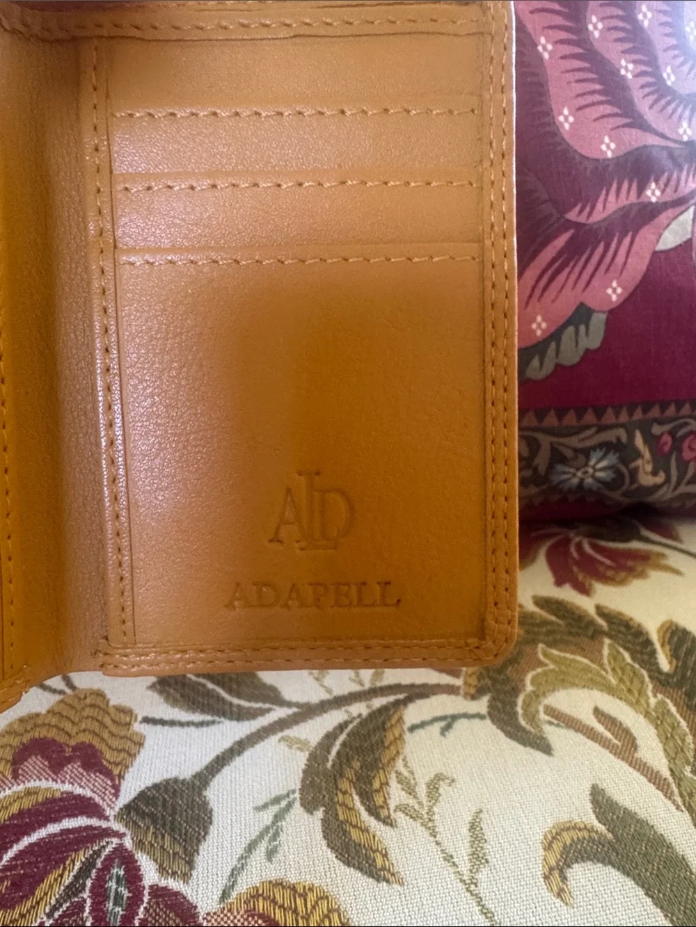 Adapell Tan Leather Card Wallet